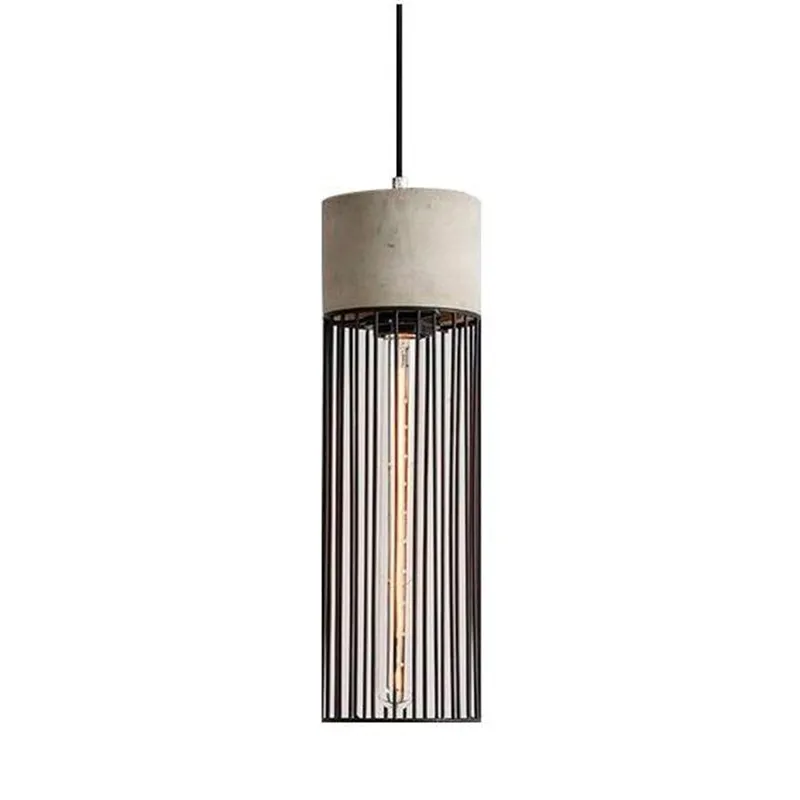 COLGANTE CRUDO HORMIGON C/REJA 290MM E27